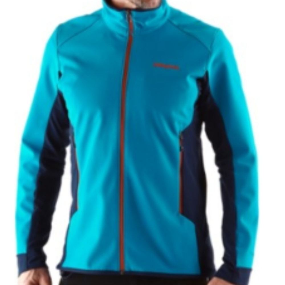 patagonia Men's Blue and Black Jacket